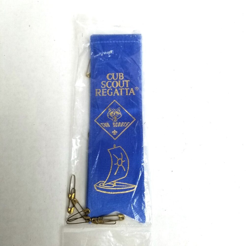 Cub Scout Raingutter Regatta Participation Ribbons Pack of 10 BSA Blue Gold